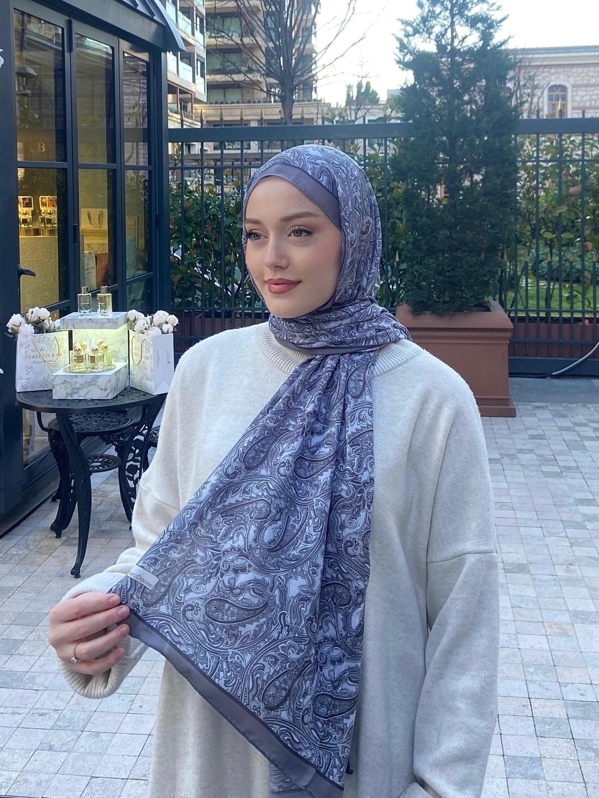 Firuze 3 Hijab - Grey