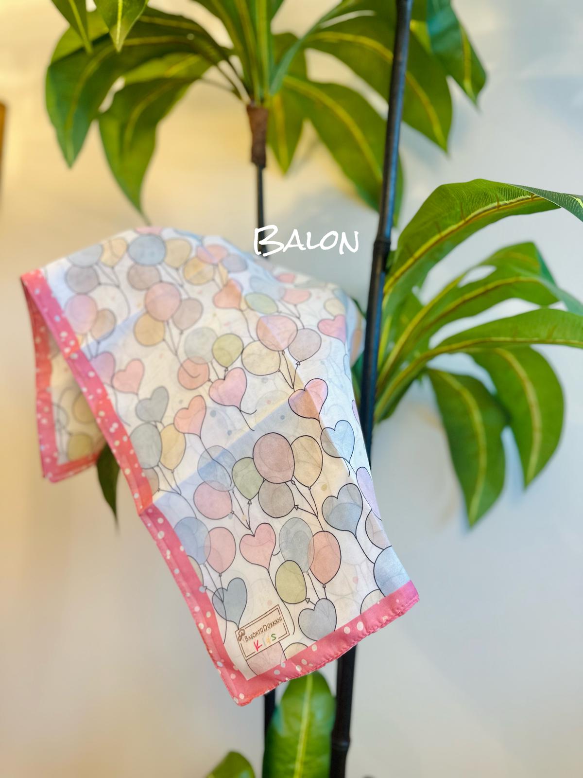 Kids Square Scarf - Balloon