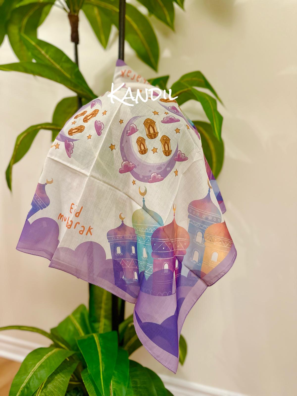 Kids Square Scarf - Oil Lamp