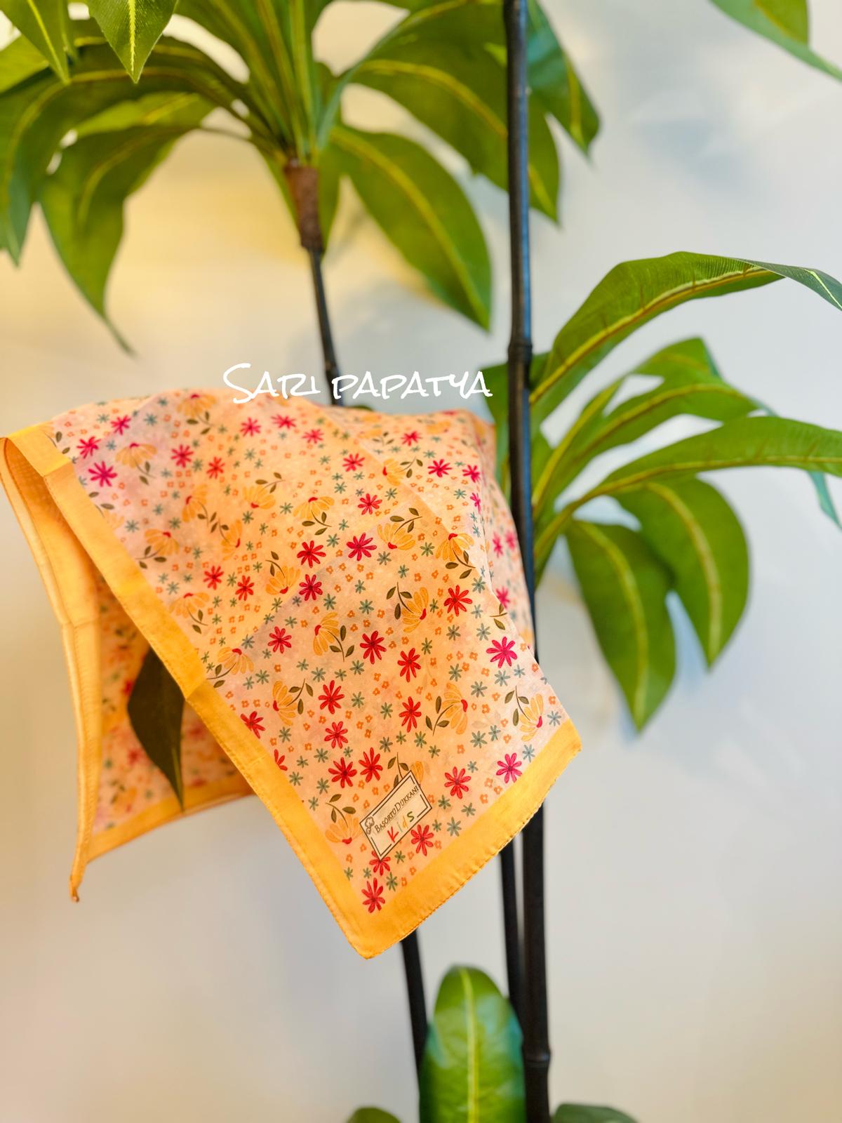 Kids Square Scarf - Yellow Daisy