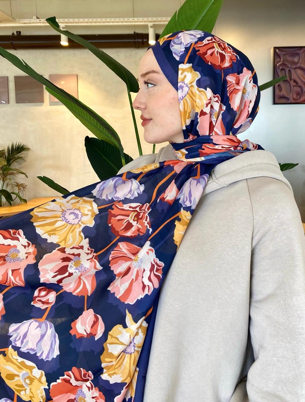 Nola Hijab - Navy Blue
