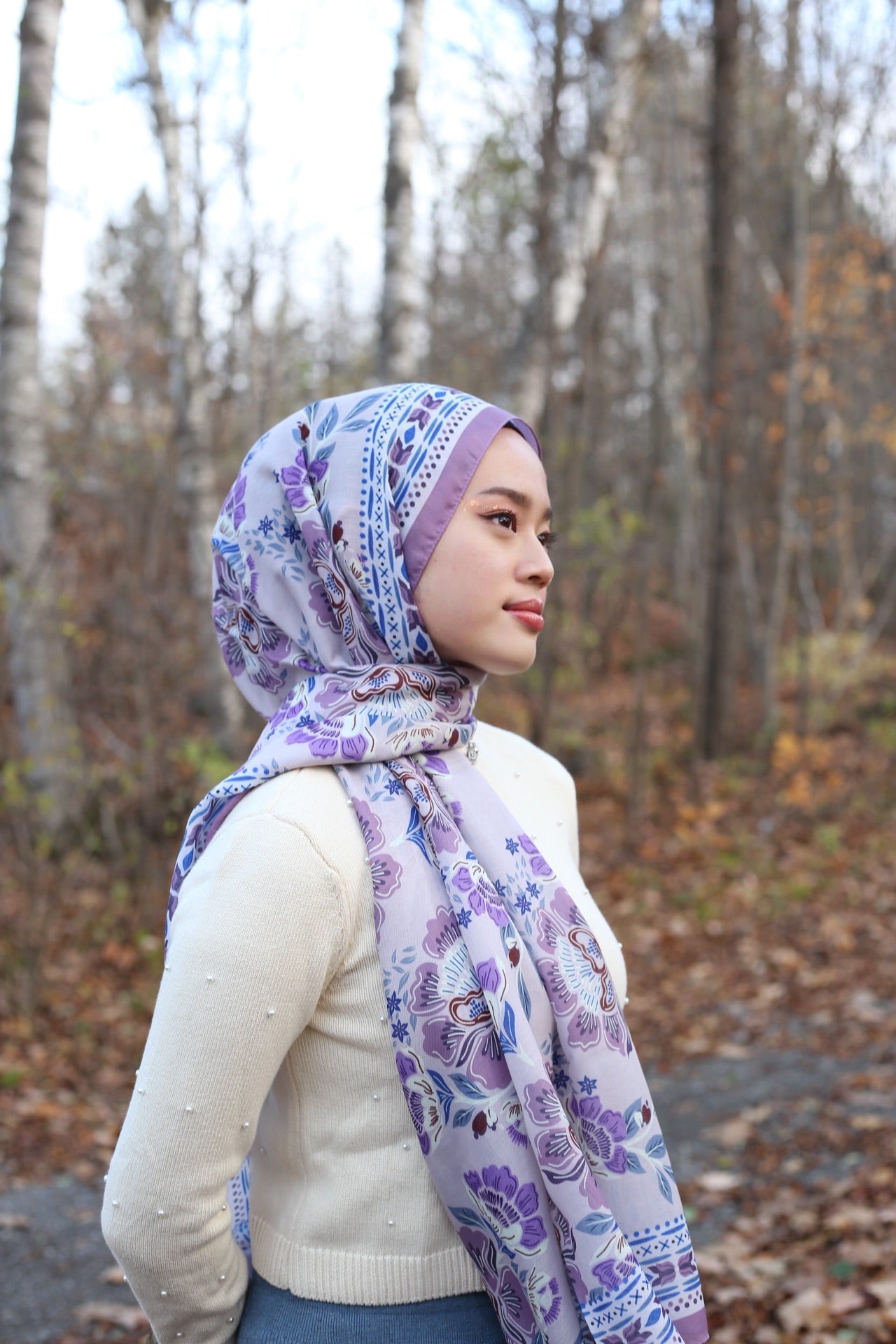 Vintage Hijab - Lilac